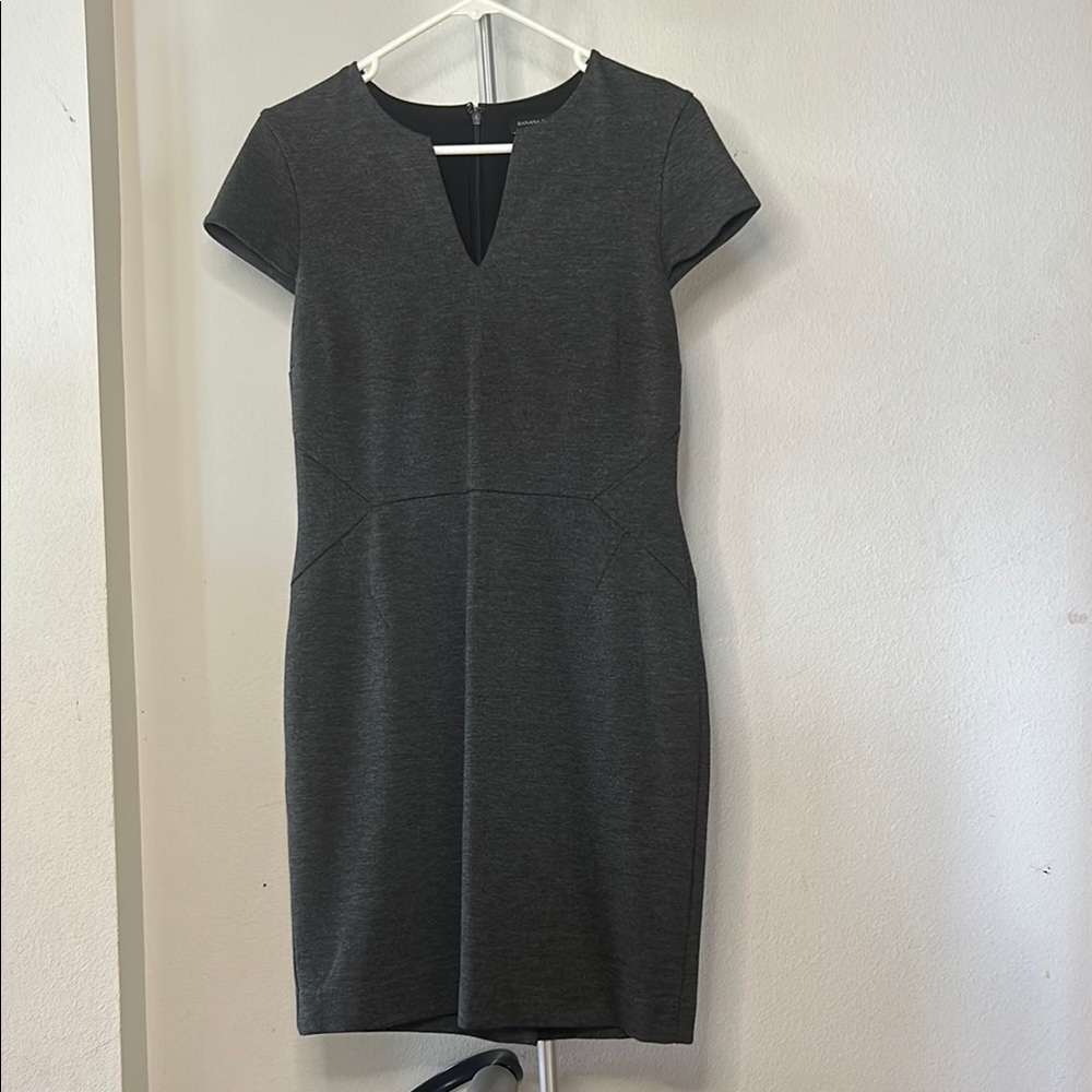 Banana Republic Midi V-Neck Work Dress